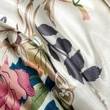 Yeknu  new high-end luxury silky Sleeping naked digital printing washed silk style Bedding Set Duvet Cover Bed Sheet Pillowcases