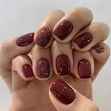 Yeknu  24 PCs Fake Nails with 1 Nail Glue and 1 Nail File