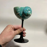 Yeknu  Handmade Shell wine glass conch cup design niche cocktail glass goblet ins style light luxury