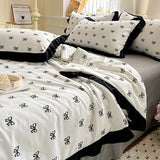 Yeknu  washed cotton air conditioner quilt four-piece summer cool quilt thin double summer quilt core machine washable