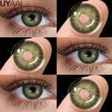 Yeknu  Contact Lenses NEW Color Contact Beauty Eye Color Lenses Colorcon Water Light Brown Eye Lenses Gray Natural Contact Lenses