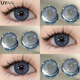 Yeknu  Colored Contact Makeup Natural Brown Eye Lenses Lovesick Series Cosmetics Gray Lenses Woman Makeup Green Beauty Contacts