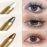 Yeknu  Lazy dual-ended pearlescent eyeshadow pencil waterproof glitter eyeshadow stick contour brightening silky eyeshadow pencil
