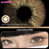 Yeknu  Natural Brown Big Eyes Color Contact Lenses for Eyes Blue Beauty Natural Pupils Style Lens Contacts Fast Shipping Yearly