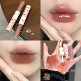 Yeknu  double-ended lip mud lip glaze mirror matte lip gloss lipstick