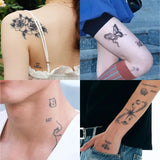 Yeknu  1Set of 20Pcs Waterproof Temporary Tattoo Stickers, Long-lasting Waterproof for One to Two Weeks, Suitable For Arm, Chest, Leg