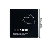 Yeknu  9-shade eyeshadow palette: Black Swan, Smoky, Dark Black, Grey Silver Glitter, Matte Finish, Long-lasting, and easy to color