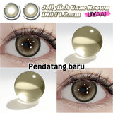 Yeknu  1Pair Fashion Big Lenses Colored Contact Lenses for Eyes Beauty Blue Eyes Lenses Natural Green Brown Grey Lens