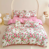 Yeknu  Spring  Plant-based Cashmere Single Quilt Cover Printed Duvet Cover Skin-friendly and Breathable Bedding 150x200 220x240
