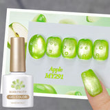 Yeknu  10ml Green Endless Summer Cat Magnetic Gel Nail Polish  Glass Bead Shadowstar Bamboo Soak Off UV Nail Art Varnish