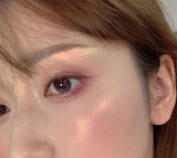 Yeknu  2-color Glitter Eyeshadow Water Light Broken Feeling Long Lasting Waterproof Eyeshadow Pearlescent Glitter Highlighter Makeup