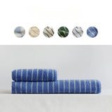 Yeknu  Retro Striped Pure Towels Soft Kindly-Skin Face Towel Bathroom Absorbent Face Adult Household Towels