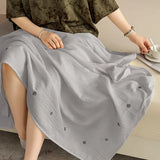 Yeknu  Solid color double-layer gauze blanket summer office nap casual blanket single-layer embroidered thin blanket