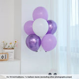 Yeknu  40-Inch Number Balloons for Birthday Photoaphy Props Boys Girls One Year Old Creme Purple Decorative Scene Arrangement