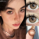 Yeknu  New Natural Lenses Gray Lenses 1 Pair Color Eye Contacts Blue Pupils Korean Style y2k Lenses Big Eyes Colorcon