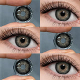 Yeknu  1 Pair Colored Contact Lenses 42% Water Yearly Korean Lenses High Quality Lenses Green Lenses Natural Gray Pupils