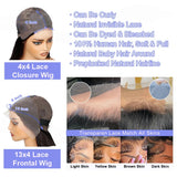 Yeknu  13x4 Lace Front Vietnamese Human Hair Wig Double Drown Short Bob Lace Front Human Hair Wigs Ready to Wear Natural Black Color 20