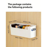 Yeknu  2-pack wardrobe clothing storage box wall-mounted for underwear, bras, socks wardrobe