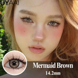 Yeknu  Contact Lenses Cosmetics Lenses Choco Jump Series Eye Color Lens Beauty Black contacts Woman Accesories Natual  Brown lens