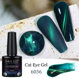 Yeknu  Transparent Cat Eye Gel Nail Polish 10ml UV Nail Art Semi Permanent Lakiery Hybrydowe Magnet SPAR Lacquer Gel Vernis Soak