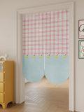 Yeknu  Simplified Modern Room Living Room Kitchen Batoom Door Curtain Linen like Material No Punching Privacy Protection Partition