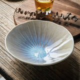 Yeknu  Irregular salad bowl, ceramic conical hat bowl, Chinese gradient artistic conception vegetable bowl, ceramic tableware