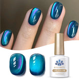 Yeknu  10ml Green Endless Summer Cat Magnetic Gel Nail Polish  Glass Bead Shadowstar Bamboo Soak Off UV Nail Art Varnish