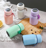 Yeknu  280ml Fashion Mini Stainless Steel 316 Thermal Flask With Silicone Rope Portable Cute Pocket Coffee Tea Thermal Bottle Tumbler