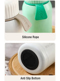 Yeknu  280ml Fashion Mini Stainless Steel 316 Thermal Flask With Silicone Rope Portable Cute Pocket Coffee Tea Thermal Bottle Tumbler