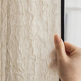 Yeknu  Black-edged Linen Curtains,Curtains, Light-transparent, Living Room, Floating Windows, High-end French Medieval Style
