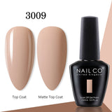 Yeknu  15ml Gel Nail Polish LED Semi-permanent Summer Varnish UV Vernis Blue Color Enamels For Nails Gellak Top Coat Base Polish
