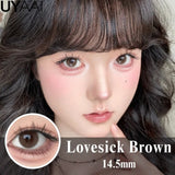 Yeknu  Contact Lenses Cosmetics Lenses Choco Jump Series Eye Color Lens Beauty Black contacts Woman Accesories Natual  Brown lens