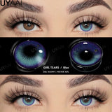 Yeknu  Cosplay Lenses Makeup Colored Pupil White Lenses Hallowen Contact Lenses Cosmetics Eye Contacts Black Lens Women Cosplay