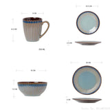 Yeknu  Creative Porcelain Tableware Household Kitchen Restaurant Supplies Steak Western Food Plate Microwave Oven Bowl Dinner Plate 1Pc