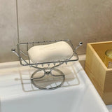 Yeknu  Stainless Steel Hollow Soap Shelf Holder , Draining Soap Box, Bathroom Toilet without Water Accumulation, Storage Rack