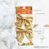 Yeknu  Cisas Decorative Gold Sequin Large  Knot Hanging Ornament Winter Inclination High End Festive Supplies Gifts