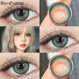 Yeknu  1 Pair Korean Lenses Colored Contact Lenses With Prescription Myopia Lenses Cosplay Lenses Big Eye Lenses 14.5mm