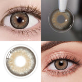 Yeknu  New Bio-essence 1 Pair Green Contact Lenses for Eyes Gray Lenses Brown Lenses Makeup Fashion Lenses 1 Year Pupils