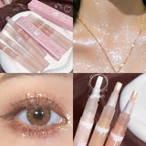 Yeknu  Cute Bear Liquid High Gloss Pen High Quality Soft Brushes Head Makeup Highlighter Pearllight Brightening Eye and Nose Cosmetics