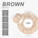 Yeknu Seattle Brown 14.5mm 1 Pair | 1 Year