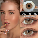 Yeknu Seattle Brown 14.5mm 1 Pair | 1 Year
