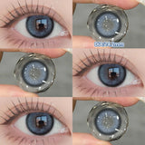 Yeknu  2PCS Halloween Myopia Contact Lenses Cosplay Colored Contact Lenses Prescription Lens Natural Pupils Eye Color Lenses