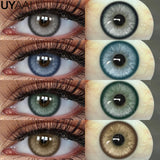 Yeknu  Color Contact Beauty OMG Series Colorcon Black Lens Big Eyes Cosmetic Green Lenses Colorcon NEW NAJIA Series Blue Pupils
