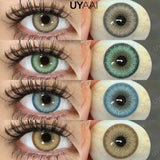 Yeknu  NEW Color Contact Lenses Beauty Brown Pupils Natural Black Contact Lenses Soft Colorful Makeup Eyes Gray Lenses Natural