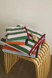 Yeknu  2 Side Smiling Patter Combed Cotton Towels Soft Comfortable Yarn Dyed  Face Towel Super Absorption Bathroom Towel  for Household