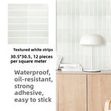 Yeknu  Waterproof Moisture Proof 3D Tile Stickers Self Adhesive Wall Decals for Kitchen Bathroom Oil Resistant Decorative Wall Mural