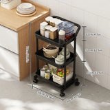 Yeknu  Small stroller home storage rack, floor to ceiling multi-layer crevice storage rack, kitchen, bathroom, living room storage and