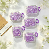 Yeknu  Cute Star Earphone Case Protective Cover with Keychain Ring, Transparent, Soft, Fashionable and Anti Drop