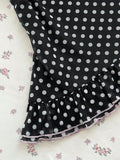 Yeknu  Women's Casual Vacation Elegant Outfit Daily Versatile Fashion Outing Pink Bow Decor Mesh Polka Dot Print Tube Top Mini