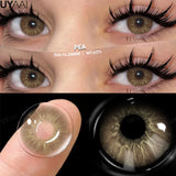 Yeknu  New Fashion Color Contact Lenses for Eyes Green Colorful Makeup High level of comfort Yearly 2pcs/pair
